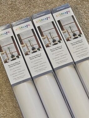 NEW Artscape Rice Paper Privacy Window Film 24x36 Bundle (4 Rolls)
